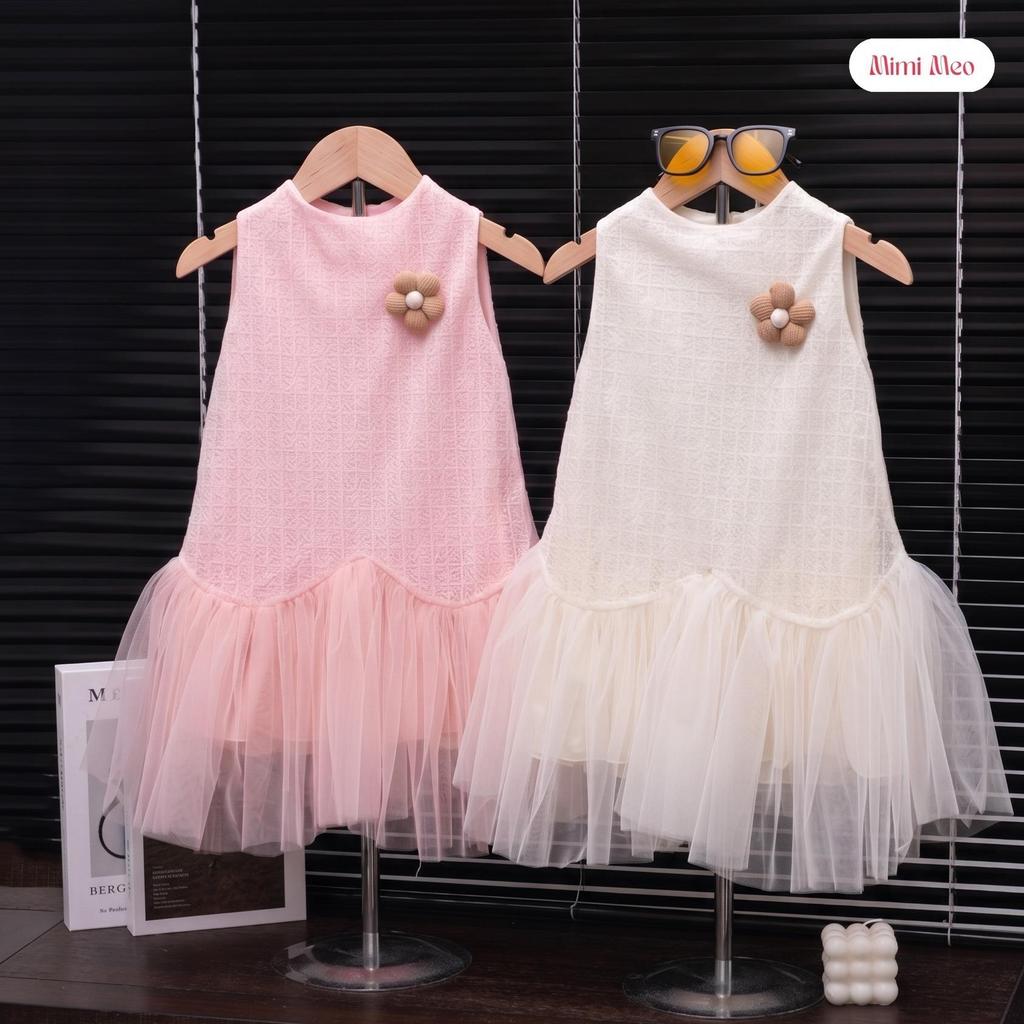 Váy Tiểu Thư TD399 — Tơ Ô Vuông Bay Bổng, Dáng Dài - Mimi Meo