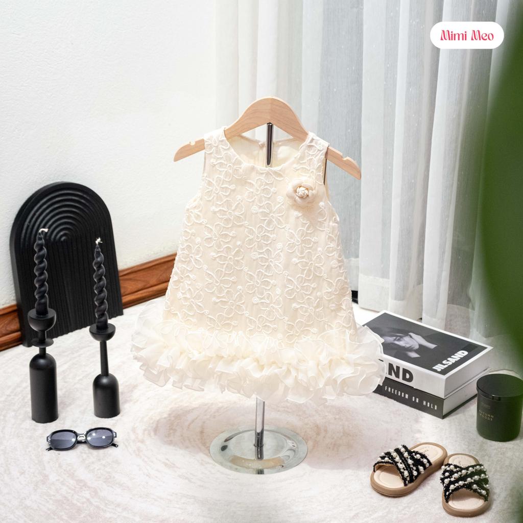 Váy Xòe Sequin TD382 — Thêu Hoa Lấp Lánh (Có Size Mẹ) - Mimi Meo